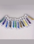 Profesjonalne 24 kolory 12 ML zestaw farb akrylowych do malowania paznokci, odporny na działanie wody farba do tkanin narzędzia 