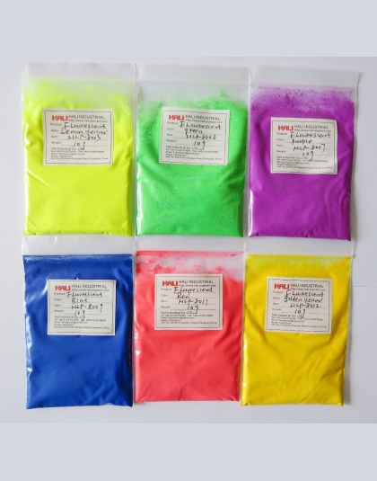 Pigment fluorescencyjny, neon pigment, 1 partia = 60gram. pozycja: HLP-8003, 8006,8007, 8009,8011, 8012,10 gram/kolor, gorąco po