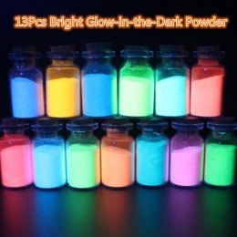 130g losowe kolory proszek luminescencyjny fosforowy Pigment do dekoracji DIY farby do druku, blask w ciemności proszek pył