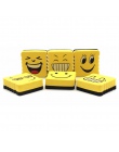 1 sztuk żółta uśmiechnięta twarz EVA gąbka tablica magnetyczna gumka plac cartoon wyraz kasowalna tablica marker do czyszczenia