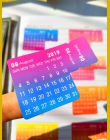2019/2020 rok Rainbow kolor kalendarz naklejka indeks Notebook DIY dekoracyjne miesięcznik kategoria naklejki Planner akcesoria 