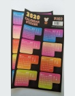 2019/2020 rok Rainbow kolor kalendarz naklejka indeks Notebook DIY dekoracyjne miesięcznik kategoria naklejki Planner akcesoria 