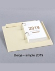 Kalendarz biurkowy 2019 kreatywny minimalistyczny kalendarz niestandardowe stół z drewna dekoracje Plan w tym Notebook kalendarz