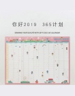 2019 365 dni papieru Kalendarz ścienny biuro szkolne codziennie Planner notatki duże badania nowy Plan rok harmonogram 43*58 cm
