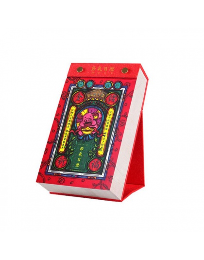 2019 kalendarza słonecznego ręcznie rozdarcie kalendarz kreatywny chiński styl kalendarz biurkowy ręcznie malowane nuty kalendar