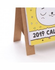 2019 rok nowy kot DIY Cartoon Mini pulpit kalendarz na papier dzienny harmonogram planista tabela roczny Agenda organizer