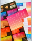 2 sztuk nowy Gradient 2019/2020 rok kalendarz naklejka indeks Notebook miesięcznik kategoria naklejka akcesoria do planisty czy 