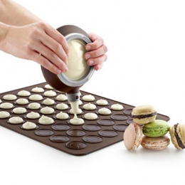 2019 kuchnia silikonowe Macaron piekarnik formy do pieczenia makaronik maty 30-Cavity DIY formy mata do pieczenia zdrowy dom for