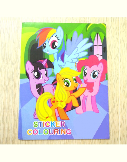 20x27 CM 16 strona Pony kolorowanki książka książka na naklejki dla dzieci książki dla dzieci dorosłych kolorowanki malarstwo/ry