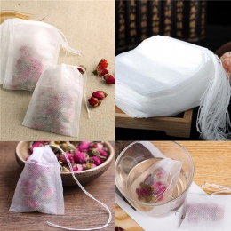 100 sztuk/partia torebki 5.5x7 CM puste torebki na herbatę z Seal filtr papier do Herb luźne herbaty Bolsas de te