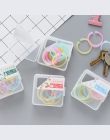 Wielofunkcyjny kolorowy przezroczysty polietylen Binder klip DIY kieszonkowy spoiwa luźne liści Folder plików pamiętnik klipy wi
