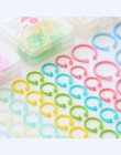 Kolorowe plastikowe koło pierścień wielofunkcyjny kreatywny luźne liści spoiwa pierścień dla DIY album Binder Hoops biurowe wiąż
