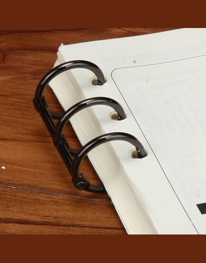 2 sztuk Retro metalowe luźne liść książka spoiwa zawiasach pierścień wiążące pierścienie kalendarz koło 3 pierścienie dla Notebo