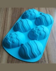 6 wnęka wielkanoc w kształcie jajka formy do pieczenia deser ciasto silikonowe narzędzia do pieczenia DIY wielkanoc formy czekol