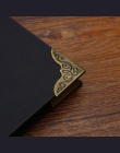 5 Pc Retro wysokiej jakości metalowe luźne pierścionek w kształcie liści luźne liści pierścień wiążący rogu klip dla Notebook se