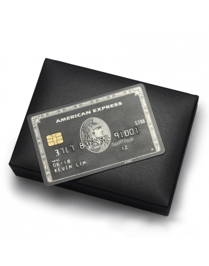 Metalowa karta/amerykański ExpressCard/chip karty magnetyczne karty/centurion, republika południowej afryki czarna kartka/darmow