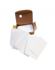 100 sztuk/partia Kraft papier karty puste wizytówki wiadomość Memo strona prezent kartki z podziękowaniami zakładki zakładki kar