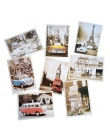 32 sztuk/partia klasyczna słynna europa budynek w stylu Vintage pamięci pocztówka zestaw prezent kartki z życzeniami pocztówki ś