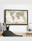 Najnowszy Vintage mapa świata dekoracja wnętrz szczegółowe antyczne plakat na ścianę wykres Retro papier matowy papier pakowy 28