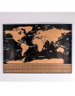 1 sztuk podróży Scratch mapa złota folia mapa podróży świata podróży Scratch Off folia warstwa powłoki mapa świata szkolne mater