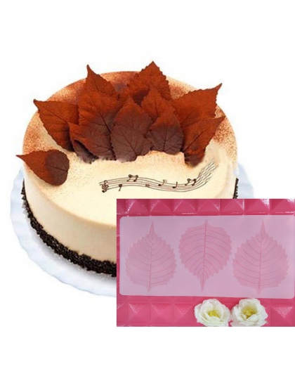 DIY 3D liście kształt formy silikonowe czekoladowe formy do pieczenia tort urodzinowy Cookie dekorowanie narzędzia czekoladowe f