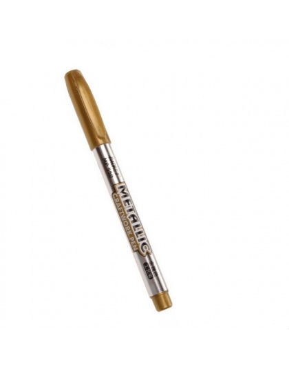 1 sztuk złota i srebra 1.5mm materiały studenckie Marker rękodzieło długopis DIY metalowe wodoodporne markery permanentne Sharpi