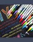 18 kolor metaliczny długopis mikronowy szczegółowe znakowania kolor Metal Marker do Album czarny papier rysunek szkolne artykuły