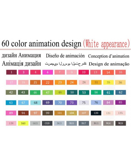 Touchfive 30/60/80/168 kolory art markery tłustej alkoholu marker dla rysunek manga pędzelek do zdobień animacja projekt sztuki 