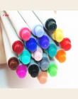 0.4 Mm 18 kolory cienka wkładka długopisy Superfine marker do malowania długopis na bazie wody różne atrament rysunek dla dzieci
