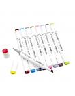 TOUCHNEW jeden kolor markery pędzelek do zdobień szkic markery na bazie alkoholu podwójna głowica Manga rysunek długopisy dostaw