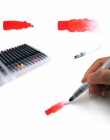 20 kolory malowanie miękki pisak z pędzelkiem akwarela Marker długopis Premium Art markery do barwienia kaligrafii Manga Manga k