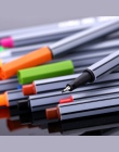 24 kolory długopisy Fineliner Superfine Marker Pen 0.4mm na bazie wody różne atrament rysunek sztuka dla dzieci Graffiti hak dłu