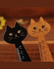Kreatywny Cartoon Cute Cat Kitten prosto szkolne materiały biurowe drewniane linijka