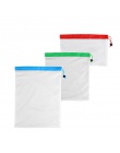 12 sztuk 3 rozmiary wielokrotnego użytku siatki produkcji zmywalny worek na przyjazne dla środowiska torby na zakupy spożywcze p