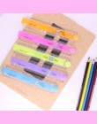 30 cm Kawaii Cartoon cukierki kolor plastikowe składane szablon linijka do rysowania dla dzieci prezent biuro szkoła dostaw wład