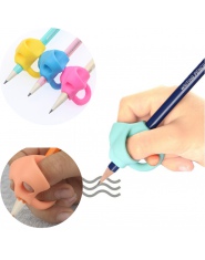 3 zestawy do pisania dla dzieci w wieku przedszkolnym początkujących naprawczych uchwyt długopis silikonowy pisania pomóc oprawa
