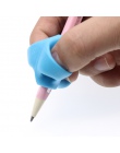 3 zestawy do pisania dla dzieci w wieku przedszkolnym początkujących naprawczych uchwyt długopis silikonowy pisania pomóc oprawa