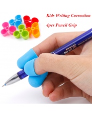Kolorowa silikonowa nakładka na palce do trzymania długopisu ołówka kredek do nauki pisania korekcyjna gumowa elastyczna