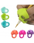 3 pc magiczny uchwyt ołówek pomóc początkującym pisanie silikonowe zabawki dla niemowląt podwójne kciuk postawy korektor narzędz