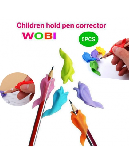 5 sztuk Partner edukacyjny dla dzieci studenci piśmienne ołówek do trzymania w ręku, urządzenie, dla, poprawka, pióro, postawa, 