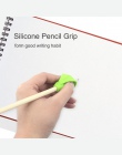 1 pc dzieci uczący się partnerzy, ołówek pisanie długopis podwójny uchwyt na palec silikonowe pomóc urządzenie uchwytów na właśc