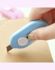 1 Pc śliczne jednolity kolor Mini przenośne narzędzie nóż do cięcia papieru do cięcia papieru żyletka materiały biurowe Escolar 