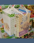 Torby na zakupy wielokrotnego użytku sklep spożywczy torba bawełniana Tote Mesh tkana torba na ramię Mesh netto torba na zakupy 