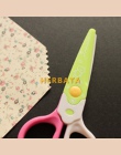 Darmowa wysyłka DIY śliczne Kawaii z tworzywa sztucznego nożyczki do wycinania wzorów z papieru dla dzieci biuro szkolne koreańs