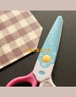 Darmowa wysyłka DIY śliczne Kawaii z tworzywa sztucznego nożyczki do wycinania wzorów z papieru dla dzieci biuro szkolne koreańs