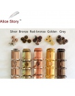 Alice Story nowe kolorowe śruby do spirali spoiwa 5 kolorów srebrny/brązowy/czerwony brązowy/szary/złoty 10 par/partia luźne liś