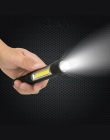 Wielofunkcyjna lampa COB LED Mini Pen Light inspekcja pracy latarka latarka lampa z dolnym magnesem i klipsem czarny/czerwony /n