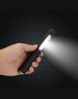 Wielofunkcyjna lampa COB LED Mini Pen Light inspekcja pracy latarka latarka lampa z dolnym magnesem i klipsem czarny/czerwony /n