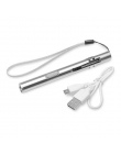 YTE USB akumulator lub bateria LED latarka wysokiej jakości potężny Mini LED latarka XML długopis wiszące z metalowym klipsem