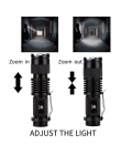 Mini latarka LED 4000LM Q5 T6 latarka LED regulowany zoom ostrości lampa błyskowa lampa używają 14500 i 18650 bateria daj prezen